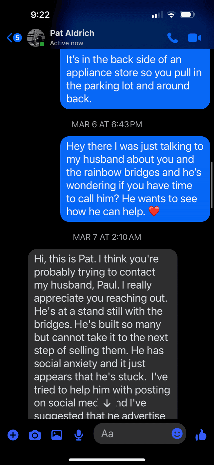 Pat explains Paul's situation. He has social anxiety.